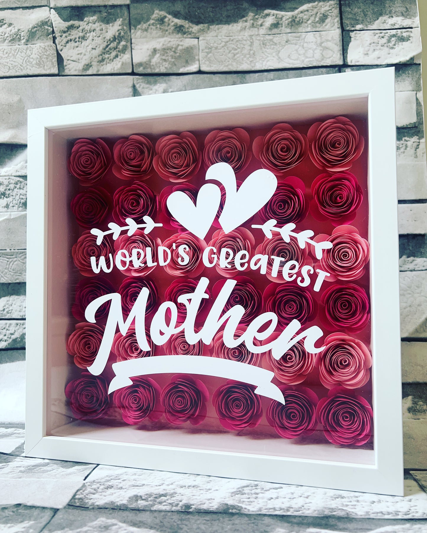 World’s Greatest Mother Flower Frame