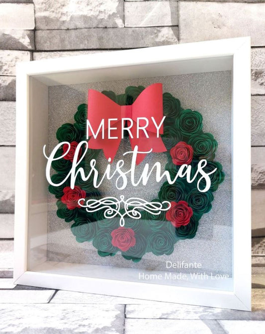 Christmas Wreath Flower Frame