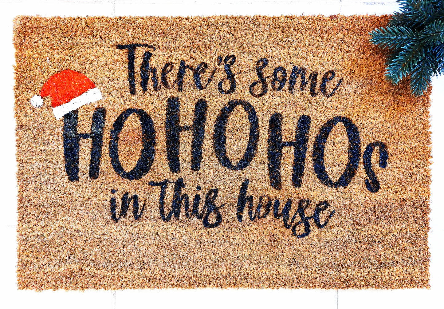 “HO HO HO” Christmas Doormat