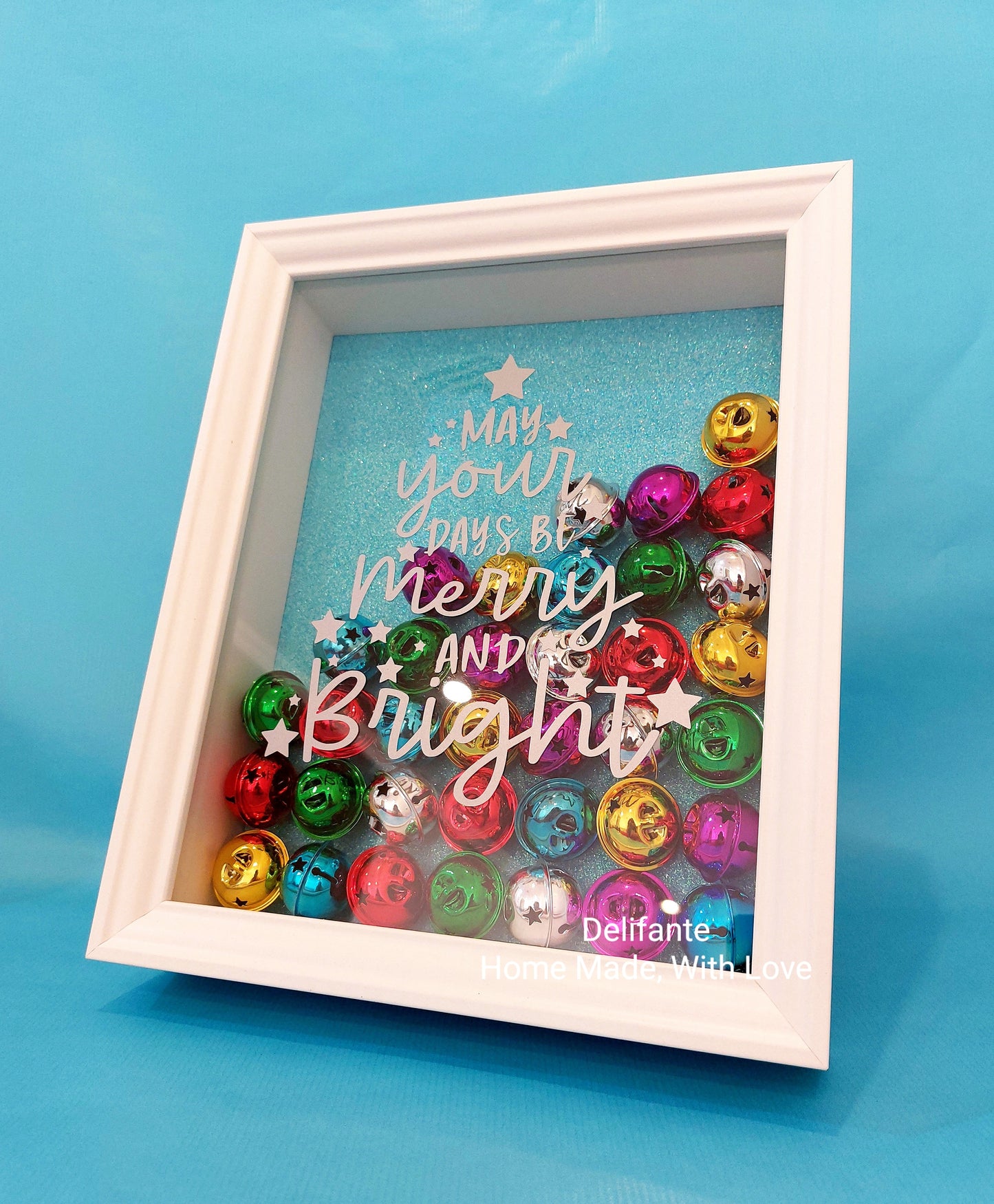 May Your Days Be Merry and Bright Jingle Christmas Ornament Frame