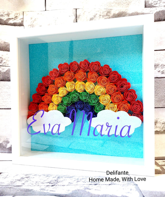 Rainbow Name Customized Frame