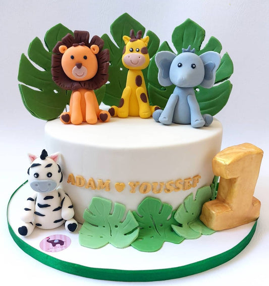 Jungle theme Cake
